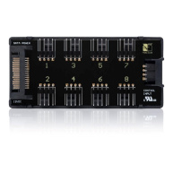 NOCTUA NA-FH1 Fan Hub, 8x 4-pin PWM, SATA napájení, černá