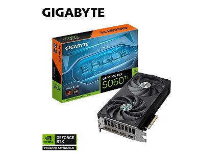 GIGABYTE VGA NVIDIA GeForce RTX 5060 Ti EAGLE OC 16G, 16G GDDR7, 3xDP, 1xHDMI