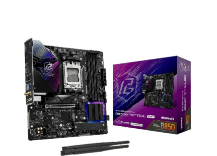 ASRock MB Sc AM5 B850M Riptide WiFi, AMD B850, 4xDDR5, 1xDP, 1xHDMI, WiFi, mATX