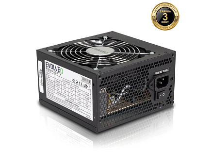 EVOLVEO zdroj 450W ATX, tichý, bulk, záruka 3 roky EVOLVEO zdroj 450W ATX, tichý, bulk, záruka 3 roky