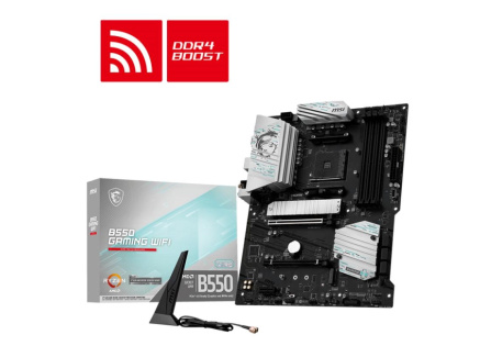 MSI MB Sc AM4 B550 GAMING WIFI, AMD B550, 1xHDMI 1xDP, 4xDDR4, ATX