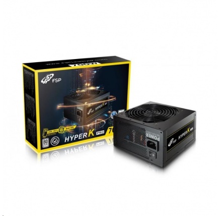 Fortron zdroj 700W HYPER K PRO 700 Retail, EN62368, 230V, +12V Dual Rail, A-PFC,12cm
