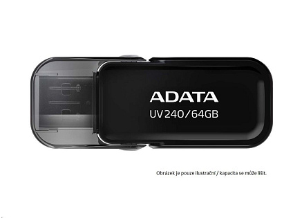 ADATA Flash Disk 32GB USB 2.0 Dash Drive UV240, Black ADATA Flash Disk 32GB USB 2.0 Dash Drive UV240, Black