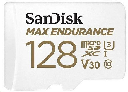 SanDisk MicroSDHC karta 128GB MAX Endurance + adaptér, 60,000 hodin SanDisk MicroSDHC karta 128GB MAX Endurance + adaptér, 60,000 hodin