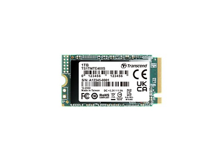 TRANSCEND SSD 400S 512GB, M.2 2242,PCIe Gen3x4, NVMe, 3D TLC, bez DRAM