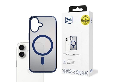 3mk ochranný kryt Frosty MagCase Blue pro Apple iPhone 17
