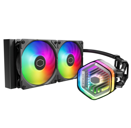 Cooler Master vodní chladič MasterLiquid 240 Atmos ARGB, 2x120mm, LGA1851, AM5, černá