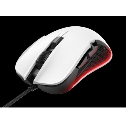 TRUST myš GXT 922 YBAR Gaming Mouse, optická, USB, bílá