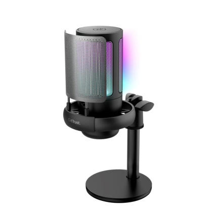 TRUST mikrofon GXT238 Auron, USB-C, RGB, černá