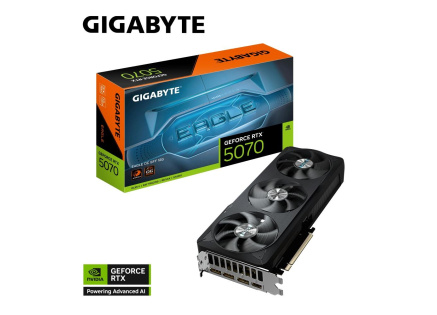GIGABYTE VGA NVIDIA GeForce RTX 5070 EAGLE OC 12G, 12G GDDR7, 3xDP, 1xHDMI