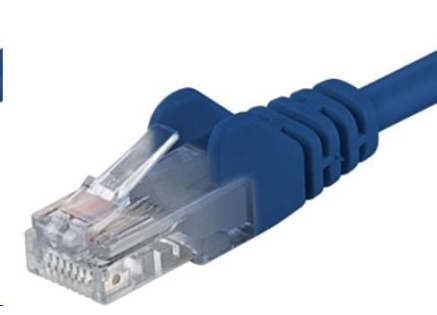 PremiumCord Patch kabel UTP RJ45-RJ45 CAT6 0.5m modrá