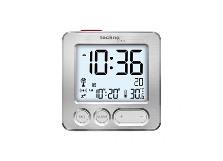 TechnoLine WT 265 digitální budík s teploměrem, stříbrný TechnoLine WT 265 digitální budík s teploměrem, stříbrný