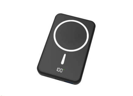 WG - Power Bank 10000 mAh, bezdrátová 15W + PD 20W + QC 3.0 22,5W, černá