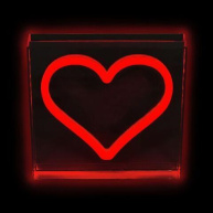 2Kids Toys LED NEON LIGHT lampička Srdce červené