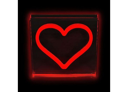 2Kids Toys LED NEON LIGHT lampička Srdce červené