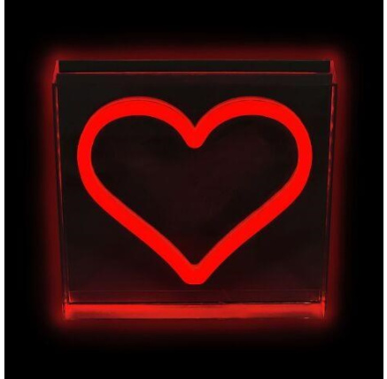 2Kids Toys LED NEON LIGHT lampička Srdce červené
