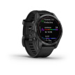 Garmin fenix 7s Solar, Gray/ Black Silicone Band, EU