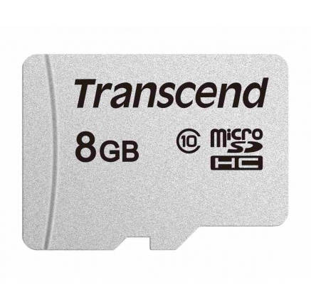 TRANSCEND MicroSDHC karta 8GB 300S, Class 10, bez adaptéru