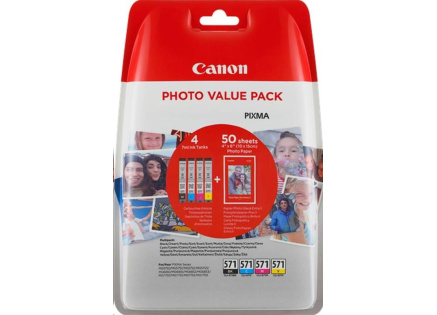 CANON CARTRIDGE CLI-571 C/M/Y/BK MULTI-PACK pro PIXMA MG575x, MG685x, MG775x, TS505x, TS605x, TS805x, TS905x (297 str.)