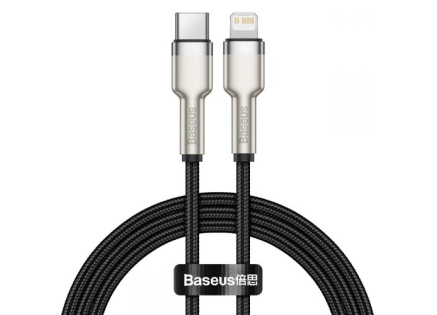 Baseus Cafule Series nabíjecí / datový kabel USB-C na Lightning PD 20W 2m, černá Baseus Cafule Series nabíjecí / datový kabel USB-C na Lightning PD 20W 2m, černá