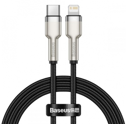 Baseus Cafule Series nabíjecí / datový kabel USB-C na Lightning PD 20W 2m, černá