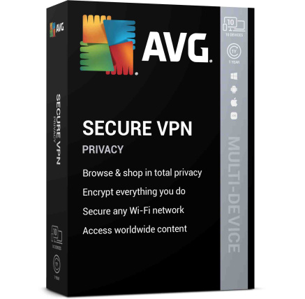 _Nová AVG Secure VPN pro více zařízení, na 12 měsíců