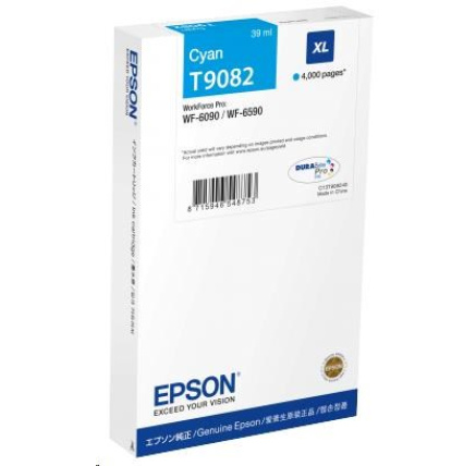 EPSON Ink bar WF-6xxx Ink Cartridge Cyan XL (4.000 str.) EPSON Ink bar WF-6xxx Ink Cartridge Cyan XL (4.000 str.)