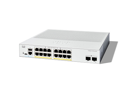 Cisco Catalyst switch C1200-16P-2G (16xGbE,2xSFP,16xPoE+,120W,fanless)
