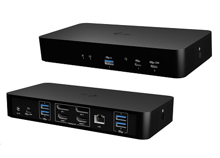 i-tec Universal Intelligent Dual Display Docking Station, Power Delivery 100W