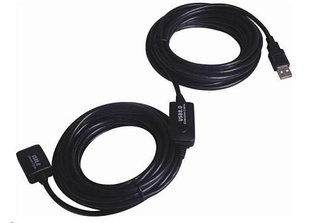 PREMIUMCORD PremiumCord USB 2.0 repeater a prodlužovací kabel A/M-A/F 20m