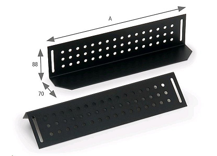 TRITON Nosné ližiny pro rozvaděč hloubky 800mm (A=480mm) - pár, černé