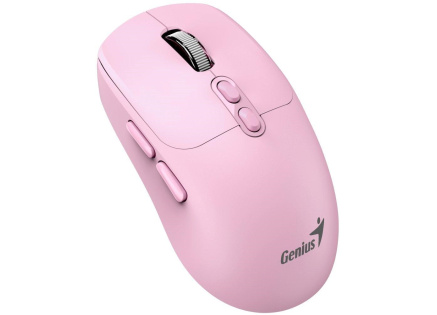 GENIUS myš NX-8080S BT/ duální Bluetooth + 2,4GHz/ 1600 dpi/ Copilot/ bezdrátová/ tichá/ růžová