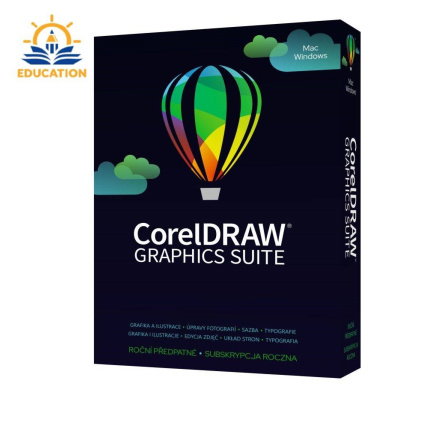 CorelDRAW Graphics Suite Education 365 dní obnovení pronájmu licence (5-50) (Windows/MAC)