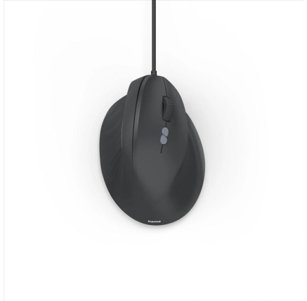 Hama vertikální ergonomická kabelová myš ECM-500R, pro praváky, černá