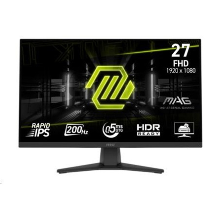 MSI LCD MAG 272F, 27", IPS, FHD, 200Hz, 0,5ms, Black MSI LCD MAG 272F, 27", IPS, FHD, 200Hz, 0,5ms, Black