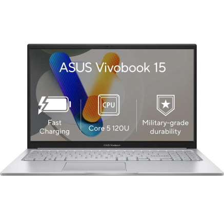 ASUS NTB Vivobook 15 (X1504VA-BQ4155W), Core 5 120U, 15.6" 1920 x 1080, 8GB, 512GB SSD, Intel, W11 Home, Silver