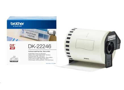 BROTHER DK-22246 Originální páska Brother - černá na bílé, šířka 103 mm BROTHER DK-22246 Originální páska Brother - černá na bílé, šířka 103 mm