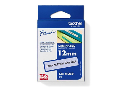 BROTHER Originální kazeta s páskou Brother TZe-MQ531 - černá na pastelově modré, 12 mm