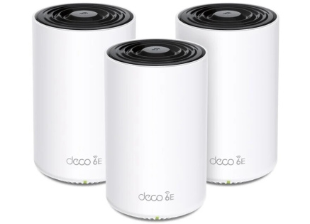 TP-Link Deco XE75 Pro(3-pack) WiFi6E Mesh (AXE5400,2,4GHz/5GHz/6GHz,1x2,5GbELAN/WAN,2xGbELAN) TP-Link Deco XE75 Pro(3-pack) WiFi6E Mesh (AXE5400,2,4GHz/5GHz/6GHz,1x2,5GbELAN/WAN,2xGbELAN)