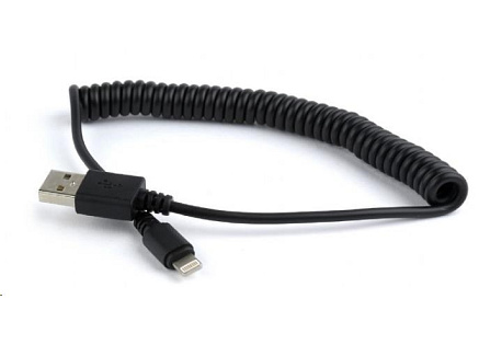 GEMBIRD Kabel USB A Male/Lightning Male, 1,5m, černý, kroucený