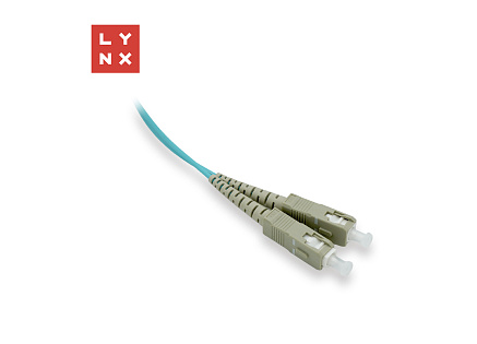 LYNX duplexní patch kabel MM, OM3, SC/SC, 50/125µm, 5m