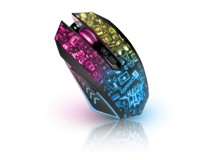 CONNECT IT DOODLE 2 PRO Herní myš, bezdrátová, černá