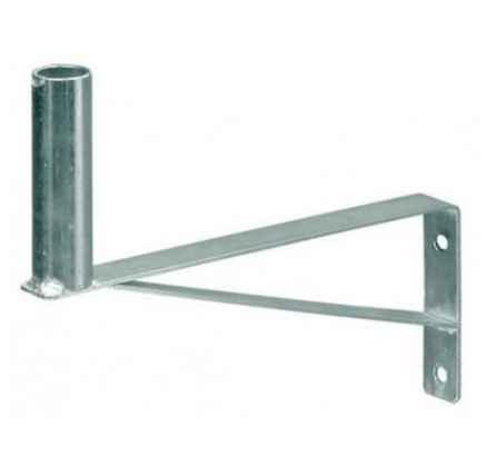 Držák antény na zeď se vzpěrou, galvanický zinek, délka 29cm Držák antény na zeď se vzpěrou, galvanický zinek, délka 29cm