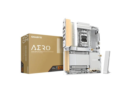 GIGABYTE MB Sc AM5 X870E AERO X WOOD, AMD X870E. 4xDDR5, 2xUSB-C, 2xHDMI, Wifi, ATX