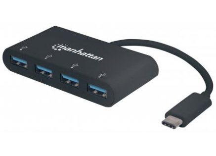 MANHATTAN USB 3.1 Gen 1 Type-C Hub, 4 Type-A Ports, Bus Power MANHATTAN USB 3.1 Gen 1 Type-C Hub, 4 Type-A Ports, Bus Power