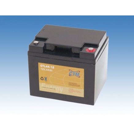 Baterie - CTM CTL 44-12 (12V/44Ah - M6), životnost 10-12let Baterie - CTM CTL 44-12 (12V/44Ah - M6), životnost 10-12let