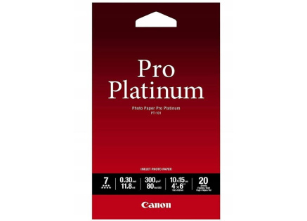 Canon fotopapír PT-101 10x15cm 20ks, lesklý, 300 g/m