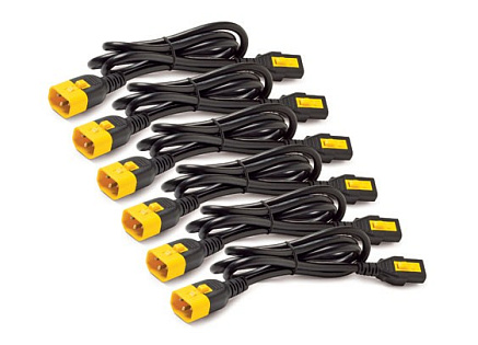 APC Power Cord Kit (6 ks), Locking, C13 to C14, 0.6m