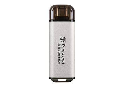 TRANSCEND Externí SSD ESD300S 2TB, External SSD, USB 10Gbps, Type C, stříbrná TRANSCEND Externí SSD ESD300S 2TB, External SSD, USB 10Gbps, Type C, stříbrná
