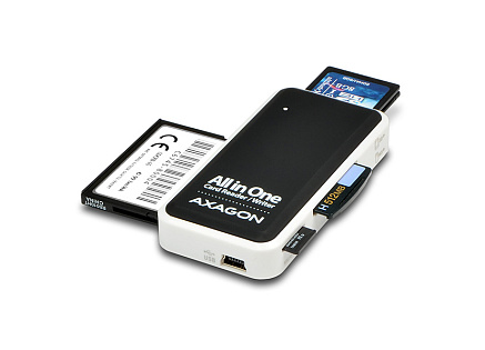 AXAGON CRE-X1, USB 2.0 externí MINI čtečka 5-slot ALL-IN-ONE